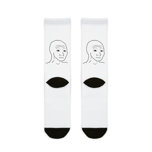 Wojak Crew Socks | Fun, Quirky Gifts for Meme Lovers